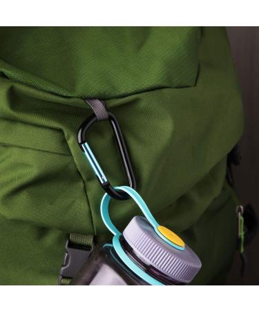 3 Aluminum D-Shape Carabiner Keychain Clip 12 Pack - Black - Buy Online on GoSupps.com