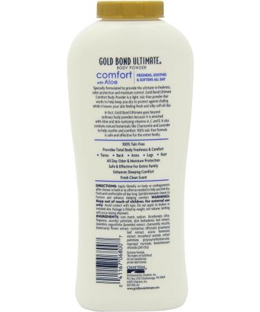 Gold Bond Ultimate Comfort Body Powder Aloe & Chamomile 10oz (Pack of 4) - Moisture Absorbing Formula - Buy Online on GoSupps.com