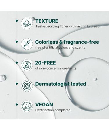 Dr.twentyproject 9 Toner - Soothing Moisturizing Sebum Control with Mugwort Extract for Sensitive Dry Oily Skin Reduces Redness Whiteheads Blackheads - Korean Skin Care (300ml / 10.14 fl.oz) - Buy Online on GoSupps.com