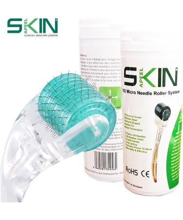 NEW Skinapeel 192 Derma Needle Roller - Professional Titanium Microneedle Treating - Acne Scars Hair Loss Wrinkles Blackheads Ageing - Reducing Blemishes Cellulite Stretch Marks - Home Use (1.0mm) - Buy Online on GoSupps.com