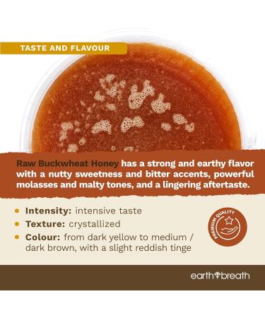 Earthbreath Buckwheat Raw Honey - 3kg - Pure Dark Unheated Unpasteurised and Unfiltered - Natural Sweetener for Cooking Coffee Juice Drinks Food - Buy Online on GoSupps.com