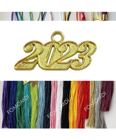 FOMOMDI Graduation Cap Tassel with 2023 Gold Year Charm - Orange - Buy Online on GoSupps.com