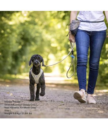 Buy Stretch Comfort Leash Black M - Durable Adjustable International Shipping Available | Best eCommerce Deals - Buy Online on GoSupps.com