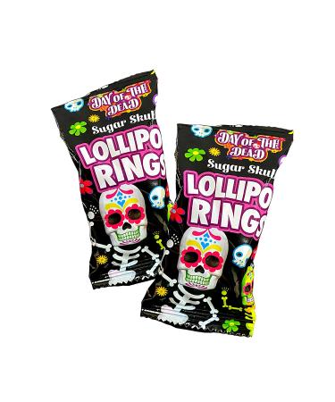 Halloween Sugar Skull Lollipop Rings - Box of 18 - 7.61oz (Pack of 1) - Buy Online on GoSupps.com