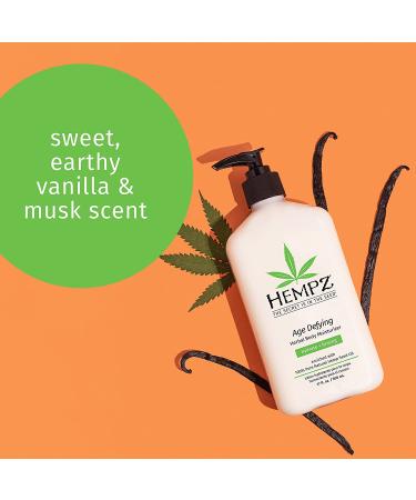 Hempz Age Defying Herbal Body Moisturizer 17 fl oz â€“ Hydrate & Firm Skin - Buy Online on GoSupps.com