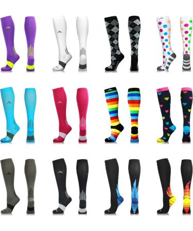 NEWZILL Medical Compression Socks 20-30 mmHg for Men & Women | Best Running Hiking & Travel Support | Carolina Blue Small-Medium - Buy Online on GoSupps.com