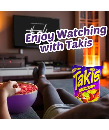 Takis Fuego Hot Chili Pepper & Lime Flavored Corn Snacks(Two 9.9 oz. Bag) 280 g (Pack of 2) - Buy Online on GoSupps.com