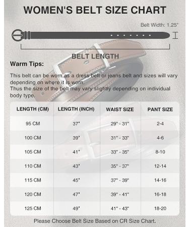 Reversible Women's Leather Belt CR 1.25 - Black/Brown Gun-Burnt Umber 39-41 (16-18 Pants) - Trim to Fit - Buy Online on GoSupps.com