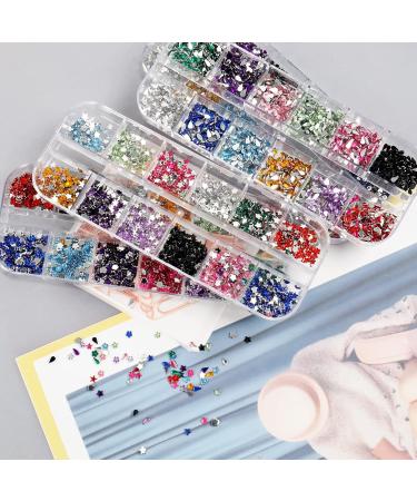 Angnya 6400 Pieces Rhinestones for Nails - Nail Art Kit with 4 Boxes & Dotting Pen | Multi-Design Accessories for Stunning Nail Decorations - Buy Online on GoSupps.com