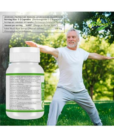Morsan Nutraveda Safed Musli Chlorophytum Borivilianum 500mg 60 Capsules Kruiden Supplement 1 - Buy Online on GoSupps.com