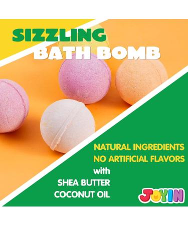 JOYIN Bath Bombs with Rubber Ducks Toy 6 Pack - Kids Bath Fizzies Set for Birthday & Christmas - Buy Online on GoSupps.com