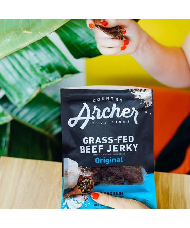 Country Archer Original Grass-Fed Beef Jerky 2.5 oz - Premium Protein Snack - Buy Online on GoSupps.com