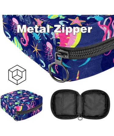 Women s Bands Storage Bag for Menstrual Cup & Makeup Large Capacity Travel Organizer with Underwater Animals Design 1 Count - Buy Online on GoSupps.com