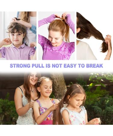 Shop Hanyousheng 500 PCs Mini Transparent Hair Ties - Elastic Bands for Kids Dreadlocks & Ponytails - Fast International Shipping - Buy Online on GoSupps.com