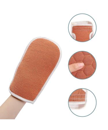 Korean Exfoliating Back Scrubber with Gloves - Men & Women Body Cleansing Mitt - Crimson - Buy Online on GoSupps.com