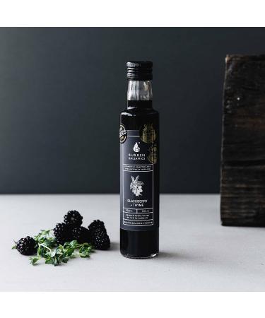 Burren Balsamics BlackBerry and Thyme Infused Balsamic Vinegar 100ml - Blackberry & Thyme Flavor - Buy Online on GoSupps.com