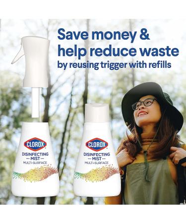 Clorox Disinfecting Mist Multisurface Cleaning Mist Lemongrass Mandarin Sanitizing Spray Bottle 2 x 16 oz trigger + (1) 16 oz refill Total 48oz - Buy Online on GoSupps.com