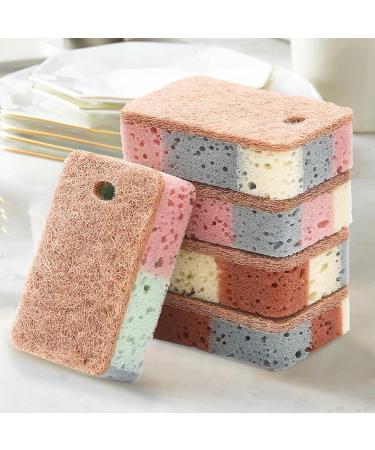 Muloo 1/5Pack Kitchen Cleaning Sponges Double Sided Scouring Pad Wipe Dishwashing Sponges Cloth for Easy Dishwashing B# - Buy Online on GoSupps.com