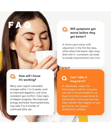 HAPPY GUT Leaky Gut Advantage - Doctor-Formulated Supplement for Discomfort - L-Glutamine N-Acetyl-D-Glucosamine Aloe Vera DGL Zinc - Vanilla Flavor 192g - Buy Online on GoSupps.com