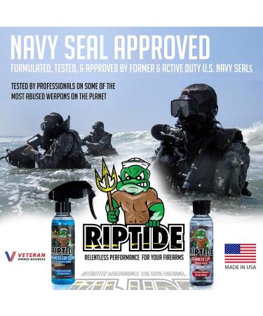 Riptide Armory Advanced Gun Cleaner 4oz - Veteran Owned Formula for Carbon Deposits and Residue - Ideal for All Surfaces and Finishes - Buy Online on GoSupps.com