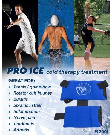 Pro Ice Adult Shoulder and Upper Arm Ice Wrap - Pain Relief for Rotator Cuff, Upper Arm, and Elbow - Buy Online on GoSupps.com