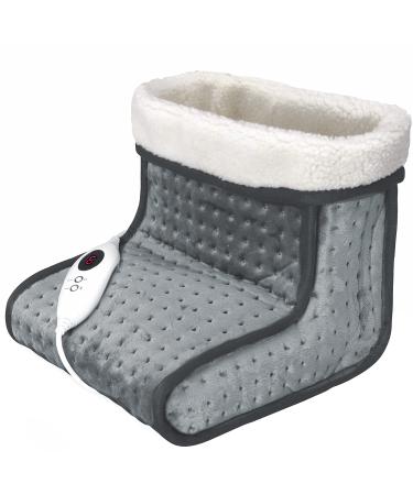 MONZANA electric foot warmer 6 heating levels 90min timer size 47 foot heating warm shoe overheating protection washable grey