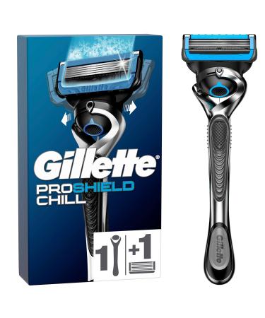 Gillette ProShield Chill wet razor for men razor + 1 razor blade with 5-blade gift for men - Buy Online on GoSupps.com