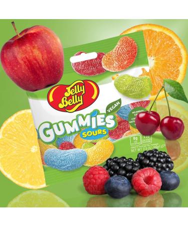 Jelly Belly Assorted Gummies & Sour Gummies Duo Pack Assorted Flavors Gourmet - Christmas & Holidays Candy - Vegan Candy Dairy Free Snacks Kosher Candy Gluten Free Bulk Candy Stocking Stuffers for Teens 113g (Pack of 2) - Buy Online on GoSupps.com