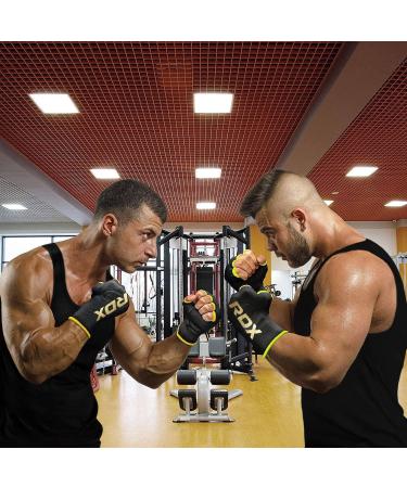 RDX Boxing Hand Wraps Inner Gloves Men Women Half Finger Black Small - Fist Protection for Muay Thai, Kickboxing, MMA - Elasticated Bandages for Speed Bag Punching Training - Buy Online on GoSupps.com