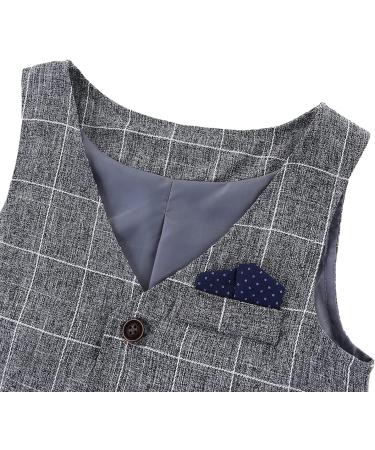 Famuka Baby Boys Gentleman Suits Tuxedo Set in Grey - Size 110 - Buy Online on GoSupps.com