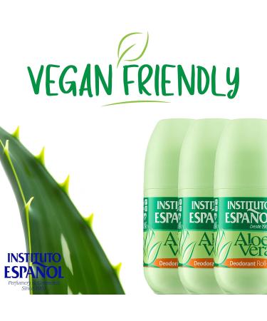 Buy Instituto Espa ol Aloe Vera Deo Roll-On - Invisible Dry Unisex Antiperspirant Alcohol-Free Long-Lasting Protection - Set of 3 x 75 ml - Travel Size - Buy Online on GoSupps.com