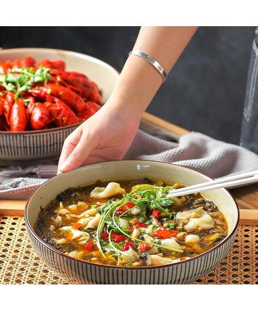 Pasta Bowl Salad Bowls Ramen Bowls Stackable Fine Porcelain Pasta Bowls Set Large Capacity Ceramic Bowls for Desserts Bowls for Kitchen (Size : 2700ML) - Buy Online on GoSupps.com