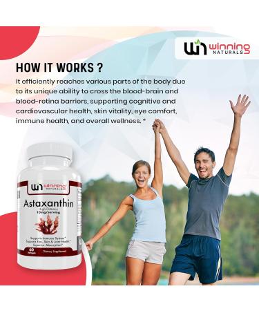 WINNING NATURALS Astaxanthin 10 mg Softgels 60 Count (Pack of 1) - Buy Online on GoSupps.com