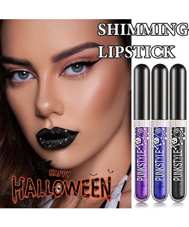 3 Pcs Matte Liquid Glitter Lipstick Set | Long Lasting Waterproof & High Pigment | Perfect for Halloween Makeup - Buy Online on GoSupps.com