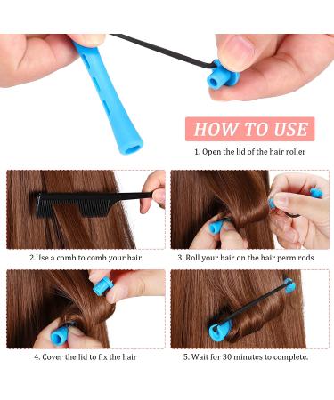 100pc Non-Slip Hair Perm Rods Set - Multi-color Cold Wave Perming Rods for Styling, Short Curlers with Elastic Bands - Hairdressing Essential - Buy Online on GoSupps.com