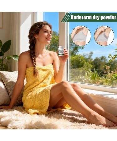 Antiperspirant powder for underarms 50 g Refreshing with plant extract Antiperspirant body powder for underarms for travel conferences etc. - Buy Online on GoSupps.com