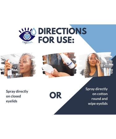 Eye Love Heyedrate Lid and Lash Cleanser - Hypochlorous Acid Eyelid Cleansing Spray for Eye Irritation and Relief - 1oz - Buy Online on GoSupps.com