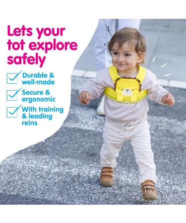 Trunki ToddlePak Leeroy Lion - Fuss-Free Baby Walking Reins | Toddler Safety Harness - Buy Online on GoSupps.com