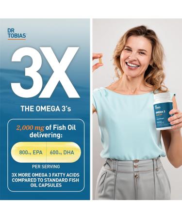 Dr. Tobias Omega 3 Fish Oil and Ashwagandha Capsules Support Overall Wellness & Balanced Energy & Resilience Non-GMO - Buy Online on GoSupps.com