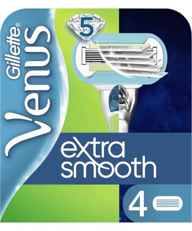 Gillette Venus Extra Smooth Replacement Blades - 4 Pack for Effortless Shaving | International Shipping Available - Buy Online on GoSupps.com
