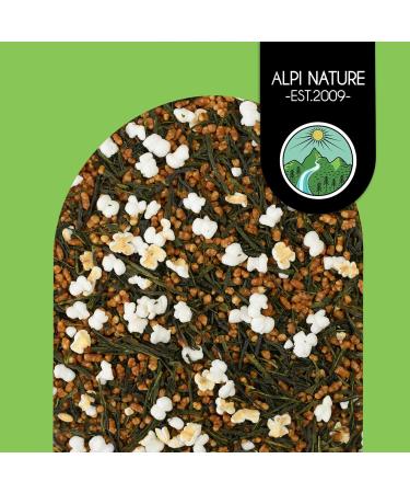 Organic Genmaicha Green Tea with Roasted Rice - 200g | Japanese Organic Green Tea Cut with Rice - Buy Online on GoSupps.com