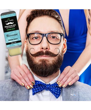 Premium Unscented Moustache Wax Strong Hold - Made in Canada 15g | International Shipping Available - Buy Online on GoSupps.com