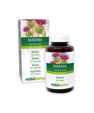 Burdock (Arctium lappa) roots Naturalma - 150 g - 300 tablets - Food supplement - Natural and Vegan
