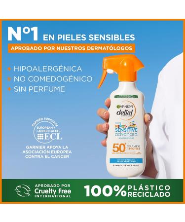 Garnier Sunscreen Spray for Kids - SPF 50+ Delial Water Sand Salt & Chlorine Resistant - 270 ml | International Shipping Available - Buy Online on GoSupps.com