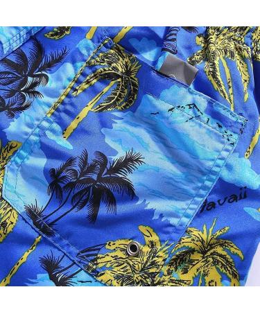 Little Hand Boys Swim Shorts - Blue Board Shorts for Ages 11-12 | International Shipping Available - Buy Online on GoSupps.com