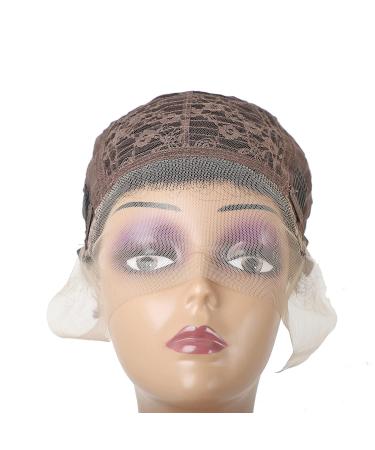 Short Curly Lace Front Wig | Human Hair Pixie Cut Bob Wig for Black Women - Buy Online on GoSupps.com