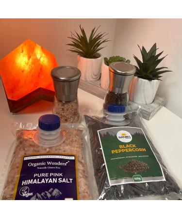Organic Wonders Pink Himalayan Salt Coarse 1kg - Premium Unrefined, Natural, Gluten-Free, Vegan | Vegetarian - Buy Online on GoSupps.com