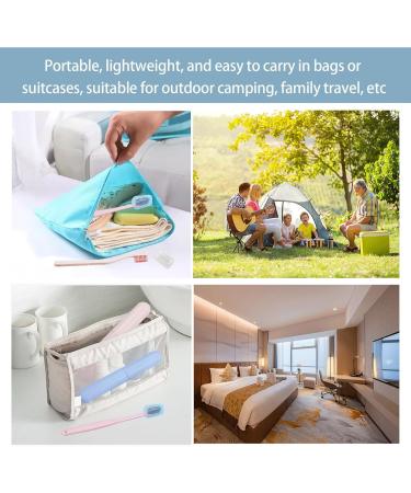 Buy Tigmew Toothbrush Travel Case Set - 2 Toothbrushes 2 Portable Head Covers | Eco-Friendly Wheat Straw & PP Material - Buy Online on GoSupps.com
