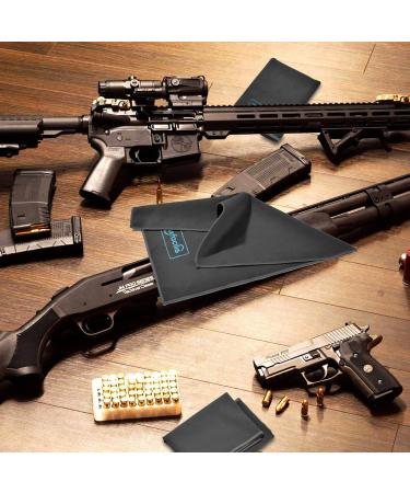 Maxfacilis 4 Pack Microfiber Gun Cleaning Cloth Set - Lint Free, Professional Polishing 12x16 inches - Ideal for All Firearms - Reusable and Effective Gun Cleaning Rags - Buy Online on GoSupps.com