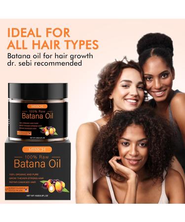 Raw Batana Oil for Hair Growth | 100% Natural & Organic Dr. Sebi Batana Oil - Unrefined Hair Growth Oil for Men & Women | 5.3 oz - Buy Online on GoSupps.com